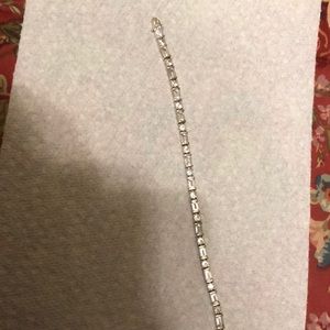 Sterling silver White topaz bracelet